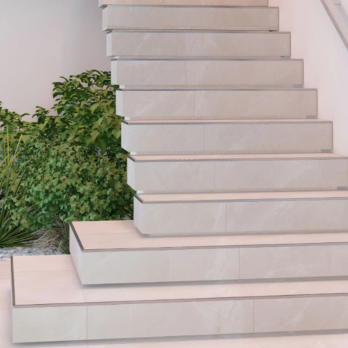 O acabamento da sua escada fica perfeito com Perfis Metálicos LHD! Reprodução/Instagram @lhd_perfis